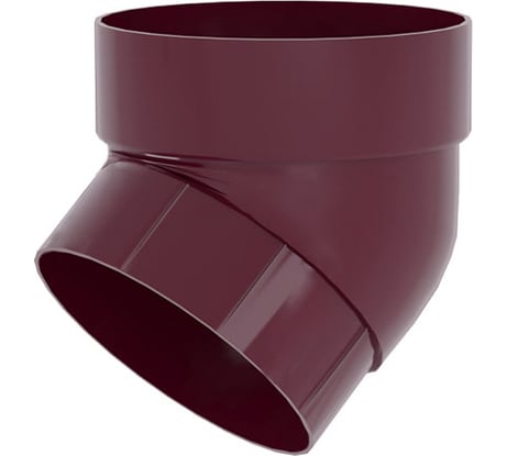 Колено трубы Grand Line 67 градусов, ПВХ GL, бордо RAL 3005 269483