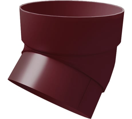 Колено трубы Grand Line 45 градусов, ПВХ GL, бордо RAL 3005 269482