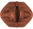 Выход канализации коньковый KROVENT Pipe-Cone 125/100 красно-коричневый 836284 4