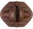 Выход канализации коньковый KROVENT Pipe-Cone 125/100 коричневый 836283 4