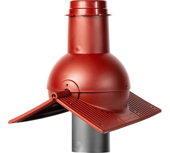 Выход канализации коньковый KROVENT Pipe-Cone красный 291963