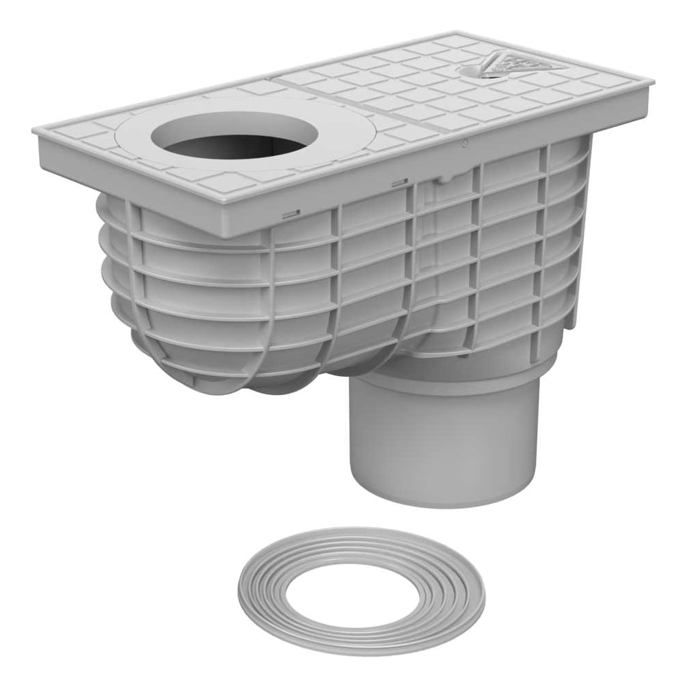 Дождеприёмник-трап со сливом из крыши MCH Chudej с нижним сливом, D110 ...