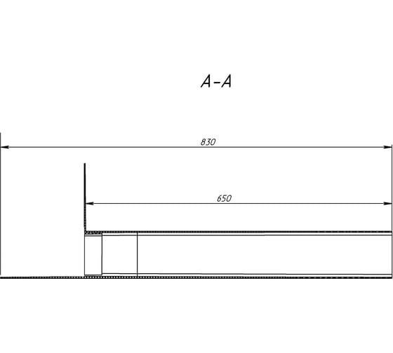 Парапетная воронка Fachmann без листвоуловителя и отвода VC-PP 100x100 мм 01.142