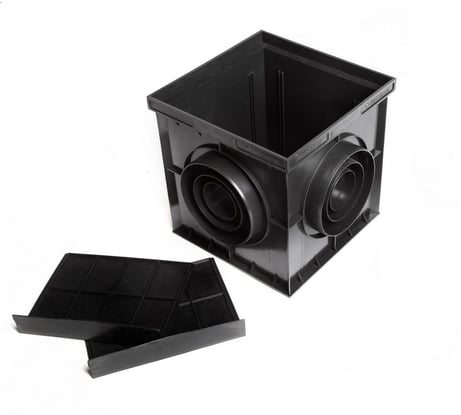 Пластиковый дождеприемник Aquastok с перегородкой 200x200x197 B125 (4200) 549125