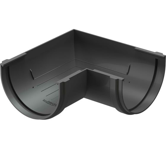 Угловой элемент DOCKE STANDARD (120 мм; 90 градусов; серый 7024) PVTJ-1045