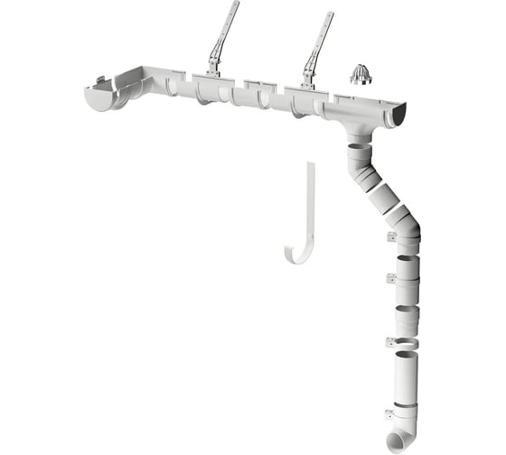 Кронштейн желоба DOCKE STANDARD (металлический; серый 7024) ZVTS-1045
