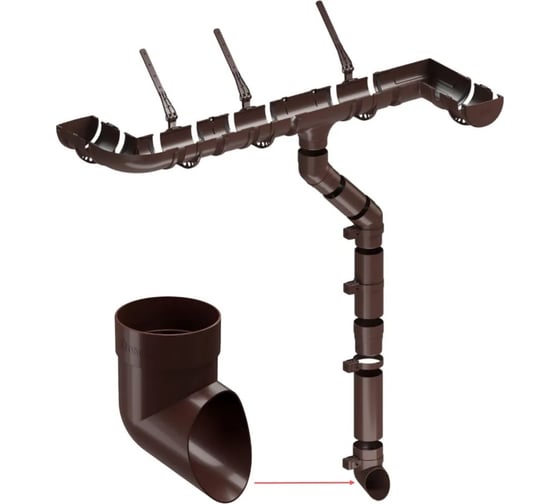 Наконечник DOCKE STANDARD (80 мм; серый 7024) PVTM-1045