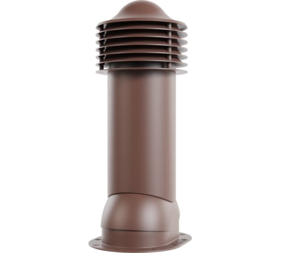 Вентиляционная труба для готовой мягкой и фальцевой кровли Viotto диаметр 125 мм, утепленная, коричневый шоколад RAL 8017 07.506.01.02.06.600.8017 1