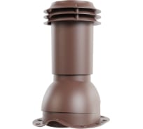 Выход вентиляции канализации для металлочерепицы Viotto коричневый шоколад RAL 8017 07.500.03.03.05.100.8017