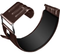 Соединитель желоба Grand Line Optima 125 мм, RAL 8017 ШК 157041