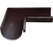 Внутренний угол желоба Grand Line Optima 90 градусов, 125 мм, RAL 8017 ШК 157049