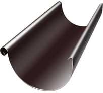 Желоб Grand Line Optima полукруглый, 125 мм, 3 м, RAL 8017 ШК 157016