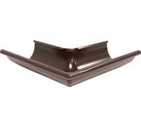 Внешний угол желоба Grand Line 90 градусов, 125 мм, RAL 8017 ШК 88021