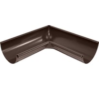 Внутренний угол желоба Grand Line 90 градусов, 125 мм, RAL 8017 ШК 88024