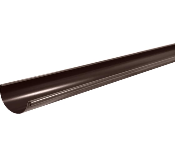 Желоб Grand Line полукруглый, 125 мм, 3 м, RAL 8017 ШК 155825