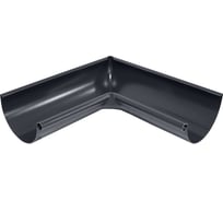 Внутренний угол желоба Grand Line 90 градусов, 125 мм, RAL 7024 ШК 537071