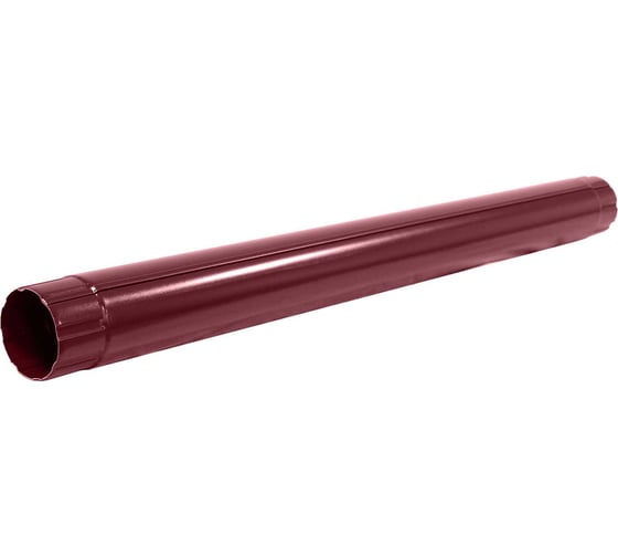Соединительная круглая труба Grand Line 90 мм, 1 м, RAL 3005 ШК 87957