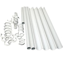 Комплект водосточной системы VN ПВХ, белый G130 K1,5-L12H3W