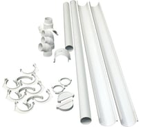 Комплект водосточной системы Murol ПВХ белый K1-L4H2W