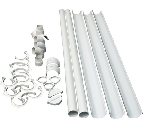 Комплект водосточной системы VN ПВХ белый K2-L6H3W