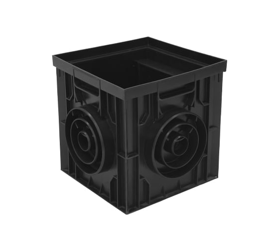 Дождеприемник Ecoteck пластиковый, 300x300 мм, в сборе, черный ДИ 01205000 46643