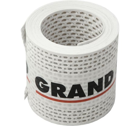 Вентиляционная карнизная лента Grand Line белая, 100x5000 мм 232548