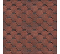 Гибкая черепица ШИНГЛАС ФИНСКАЯ красная соната 3 кв.м ТЕХНОНИКОЛЬ тов-101983