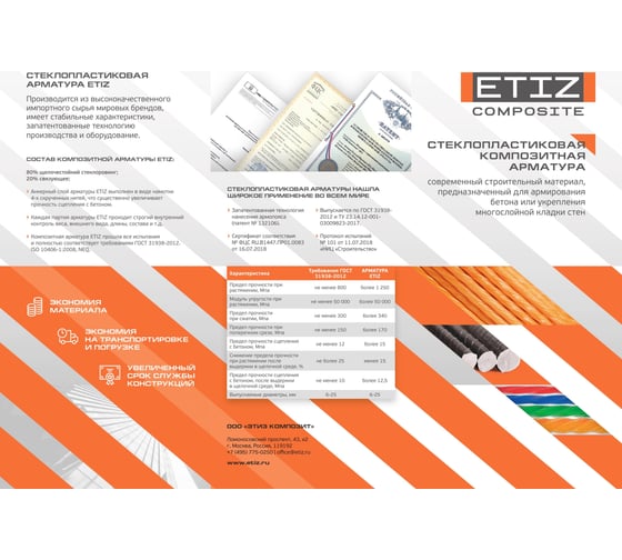 Пруты Etiz АСК-6 1.5 пог.м. 30 шт. 0306001.5А30