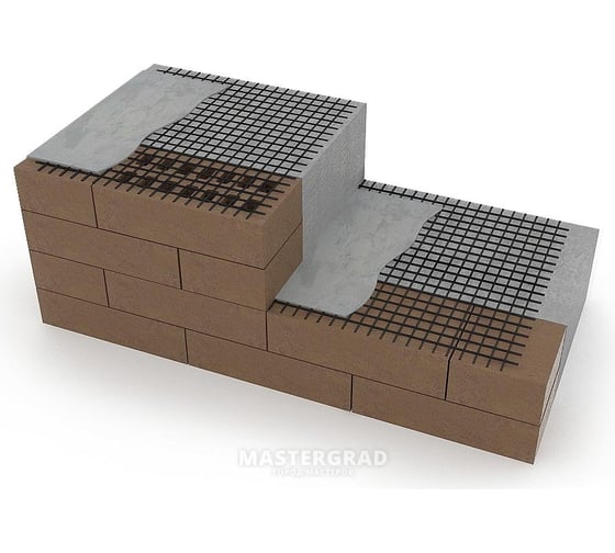 Базальтовая строительная кладочная сетка Basalt 50/50 25x25 (0,5x50) 4687205112057