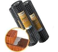 Сетка базальтовая кладочная НЕОГРИД Стандарт (ячейка 25х25 мм; рулон 0.5х25 м) НС 0,5-25