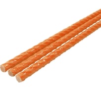 Арматура композитная стеклопластиковая Polinet оранжевая 50 м, 12 мм, бухта 110090