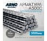 Арматура ARNO INDUSTRIES A500C O16 мм, длина 3000 мм — стержень металлический рифленый для бетона и армирования | ГОСТ 34028-2016 | ARN39 1