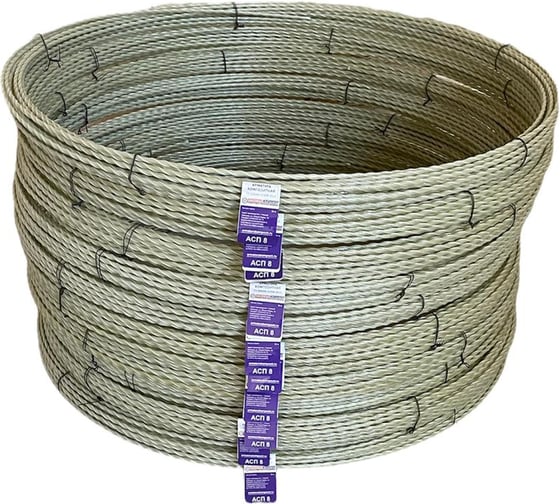 Арматура стеклопластиковая композитная Арматура Композит АСП - 8 ТУ бухта 50 м желтая 4660228921547