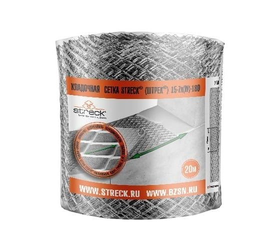 Кладочная сетка STRECK 15 zn W 180 (20 м; рулон) SB00011