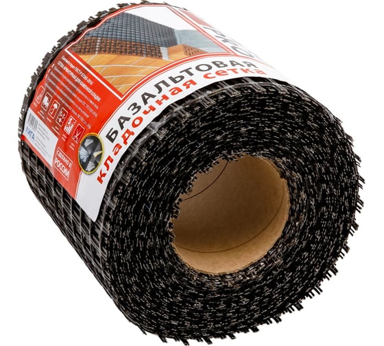 Сетка базальтовая кладочная FasadPro 25x25 мм, 0.25x50 м, 50/50 кН/м 230003