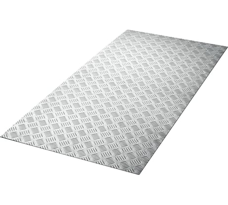 Алюминиевый рифленый лист ЗУБР Квинтет 600x1200x1.5 мм 53830