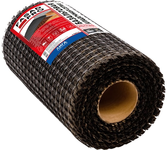 Сетка базальтовая кладочная FasadPro 25x25 мм, 0.5x25 м, 50/50 кН/м 230054