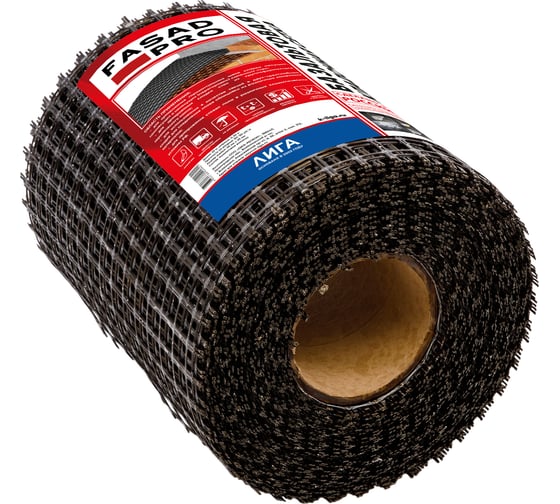 Сетка базальтовая кладочная FasadPro 25x25 мм, 0.36x25 м, 50/50 кН/м 230053