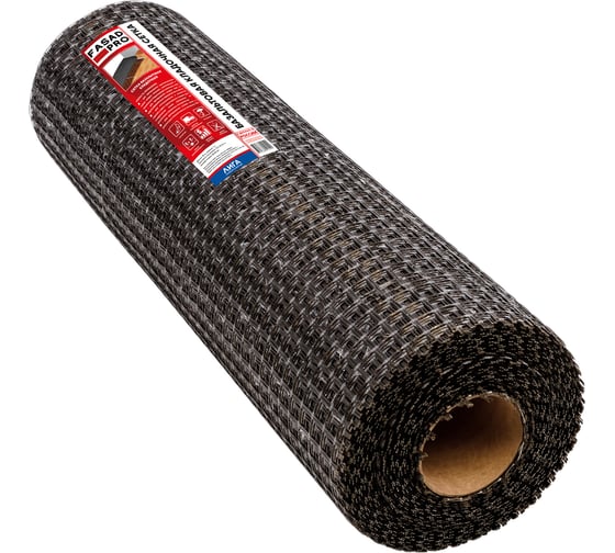 Сетка базальтовая кладочная FasadPro 25x25 мм, 1x50 м, 30/30 кН/м 230048