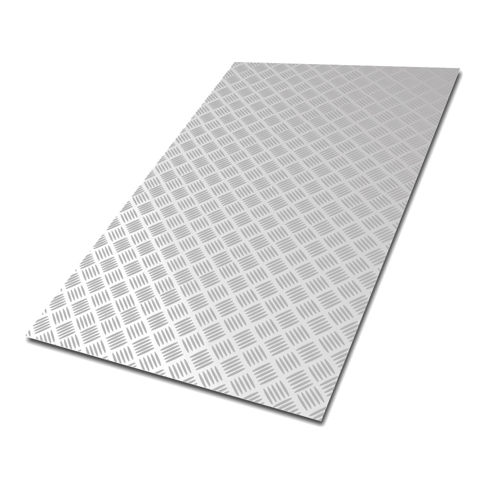 Алюминиевый рифленый лист квинтет МЕТАЛЛСЕРВИС 600x300x2 мм 1247883 ...