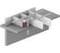 Комплект универсальных скрепителей для ячейки AQUADRENAG 33x33/34x38, оцинкованный (скоба, саморез 6.3x51 со сверлом) 20 шт 333365/20 2