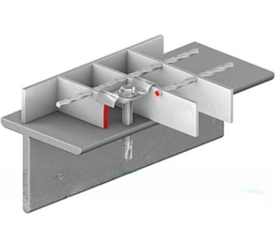 Комплект универсальных скрепителей для ячейки AQUADRENAG 33x33/34x38, оцинкованный (скоба, саморез 6.3x51 со сверлом) 8шт 333365/8