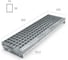 Ступень из сварного настила AQUADRENAG AQG SР 34х38/30х2, 800х240 мм Zn, SP802430332 1