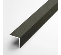 Декоративный алюминиевый угол Лука 15x15x1 мм, бетон темный УТ000077737