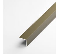 Декоративный алюминиевый угол Лука 10x10x1 мм, бронза УТ000031000