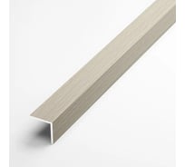 Декоративный алюминиевый угол Лука 20x20x1,5 мм, бук беленый УТ000077754