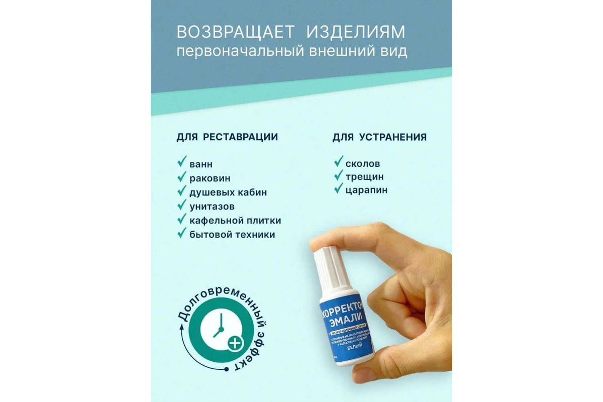 Корректор эмали Resmat белый, 20 мл, блистер 2703 - выгодная цена ...