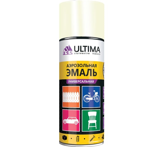 Аэрозольная краска ULTIMA RAL 1001 бежевый, универсальная 520 мл ULT022