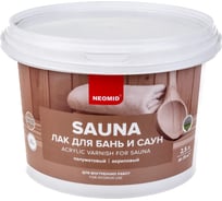 Акриловый лак для бань и саун NEOMID sauna 2,5 л Н -SAUNA-2,5 15922847