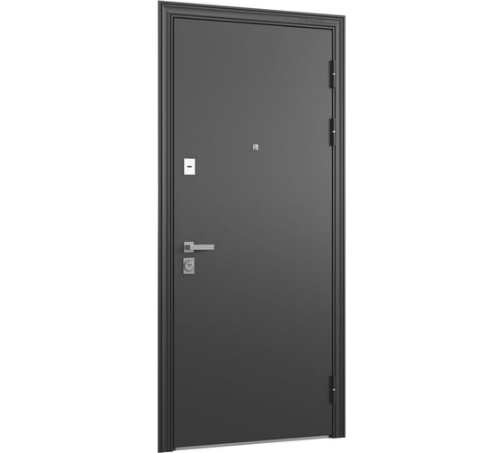 Металлическая входная дверь для квартиры Torex Ultimatum-M 880x2050 мм, правая, черный/серый 2000005804793
